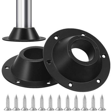 Support de fixation pour table de camping-car, en alliage d'aluminium, robuste et sécurisé, ensemble de 8 pièces, adapté au montage au sol des tables de camping-car. (1/5)