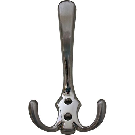 Mantelhaken Kleiderhaken Edelstahl Optik Garderobenhaken Wandhaken aus Metall (1/2)