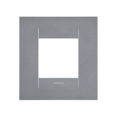 PLAQUE GEO INT. 2P TITANE GEWISS GW16422VT