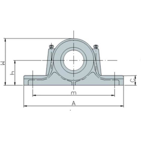INA RFE25-XL Flanschlagereinheit, rund (1/2)