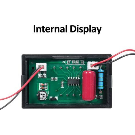 AC 60–500 V 100 A Volt-Amperemeter Digitalmultimeter mit Stromwandler 2-in-1 Mini-Amperemeter/Voltmeter Doppelanzeige mit LED-Display Universelles Autozubehör (1/5)