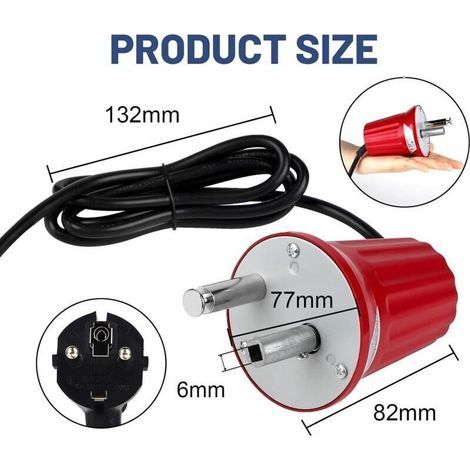 Moteur Électrique pour Barbecue, Rôtissoire 220V à Faible Bruit, Accessoire Pratique pour Gril Extérieur Portable (1/5)