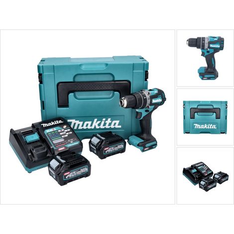 Makita HP 002 GD201 Akku Schlagbohrschrauber 40 V 64 Nm Brushless + 2x Akku 2,5 Ah + Ladegerät + Makpac (1/5)