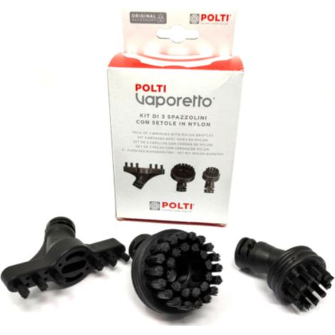 Ersatzteil - SOS Accessoire Lot de 3 brossettes pour Nettoyeur vapeur - PAEU0344 POLTI -  - POLTI