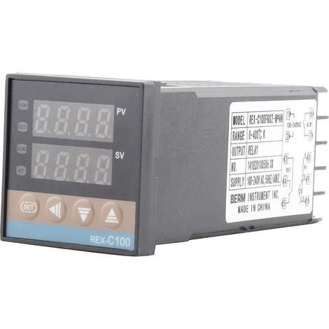 Régulateur de température, régulateur de température numérique PID Thermostat REX‑C100 Thermocouple (1/5)