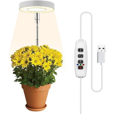 1 lampe horticole d'intérieur à spectre complet, imitant la lumière du soleil, adaptée aux plantes d'intérieur, aux succulentes et aux fleurs, idéale pour les petites plantes.-AquaForge
