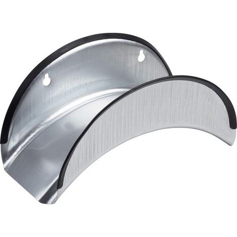 Support de Tuyau, en Acier galvanisé, avec Protection des Bords, Convient pour Tuyau de 25 m (1/2"), Support Mural, possibilité de Suspension pour Tuyau d'arrosage, Support de Tuyau, 9926050 (1/4)