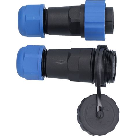 Connectique étanche IP68 prise aviation 250V 5A montage panneau pour câble fil SP2014 broche (1/5)