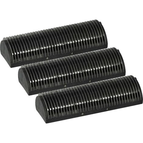 vhbw 3x Klingenblock kompatibel mit Braun 5322, 5323, 5310, 5321, 5330, 5352, 5340, 5346, 5383, 2011, 5350, 5381 Rasierer Schwarz Silber