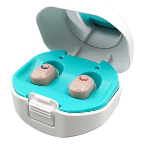 Aide auditive numérique rechargeable, avec étui de chargement, amplificateur auditif Ce pour personnes âgées (1/4)