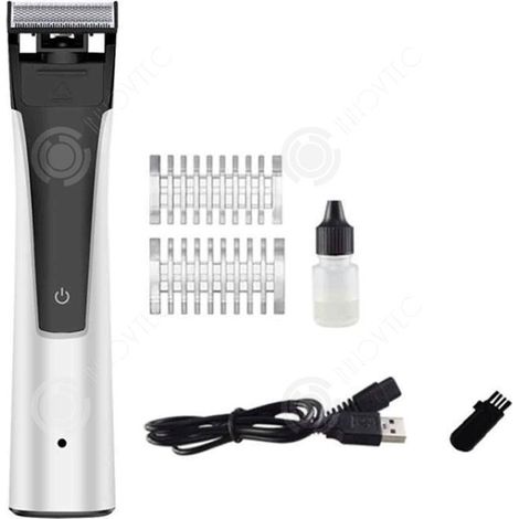 TuseRxln Körpertrimmer 110-220V USB-Barttrimmer Elektrorasierer zur Rasur mehrerer Körperteile mit doppelt stumpfen Klingen