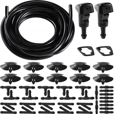 Ice Washer Liquid Hose Kit, 3M Ice Washer Hose Kit, 2 Pieces 4805742AB and 30pcs Hose Fittings (1/5)