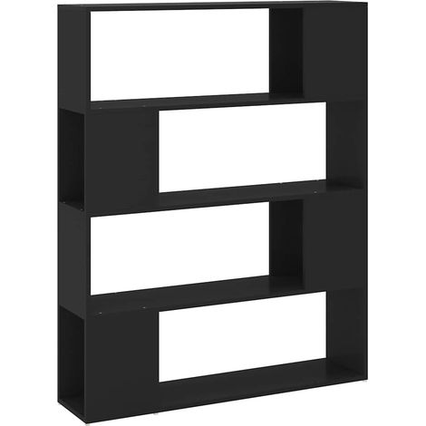 vidaXL Estantería/divisor de espacios negro 100x24x124 cm (1/2)