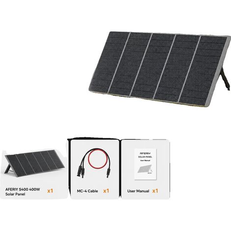Panneau Solaire, 23% d'Efficacité, Design Pliable, 400W (1/2)