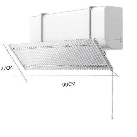 Direkter Windabweiser aus Aluminium für die Windschutzscheibe, Lamellenlüftungsgitter, schützt vor Zugluft, Autozubehör, Standardmodell (1/5)