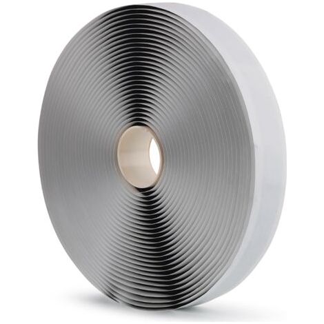 QORVA-Ruban d'étanchéité noir auto-adhésif en butyle (20 mm de large x 2 mm d'épaisseur x 20 mètres de long) adapté à la réparation des camping-cars, à l'étanchéité des vitres et à l'étanchéité des to