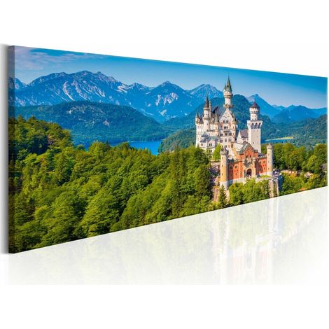 Tableau lieux magiques château de neuschwanstein - 120 x 40 cm (1/4)