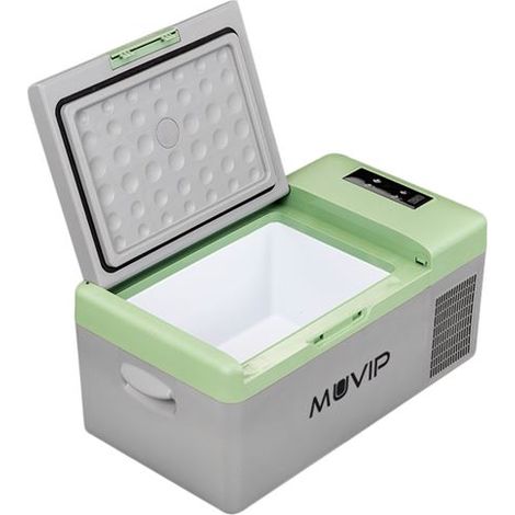 Muvip frigorifero de compressore portatile 15 litri 50w - maniglie de trasporto - compressore silenzioso - colore grigio