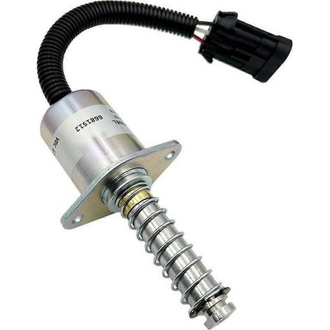 Électrovanne d'arrêt de carburant 12 V pour moteur diesel, référence 6681512, pour pelle Bobcat-SFYGV (1/5)