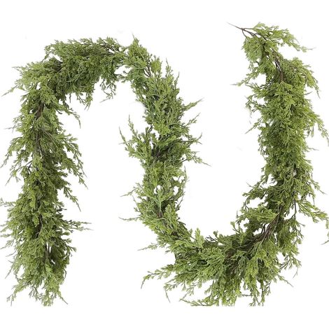 Guirlande De Pins De Noël Artificielle - 175 Cm - Feuillage En Pvc - Pour Décoration Intérieure Et Extérieure - 1 Pièce (1/5)