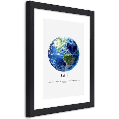 Quadro con cornice, Pianeta Terra - 20x30 (1/5)