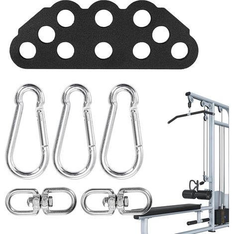 Barre traction largeur réglable poulie, répartition double/simple poignée, musculation maison (1/5)