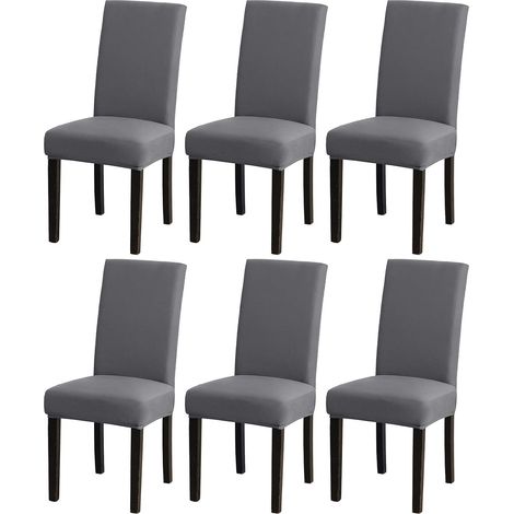 Stretchable polyester dining chair cover - Modern design - For weddings, banquets, parties, Christmas (1/5)