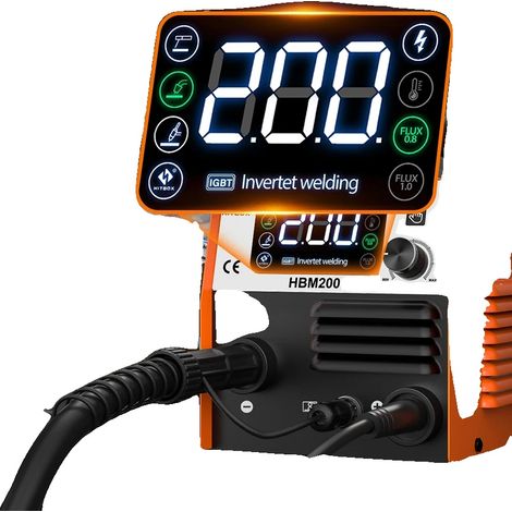 Soudeur MIG, multi-processus, facile à utiliser, HBM200, 220V-240V Prise EU (1/5)