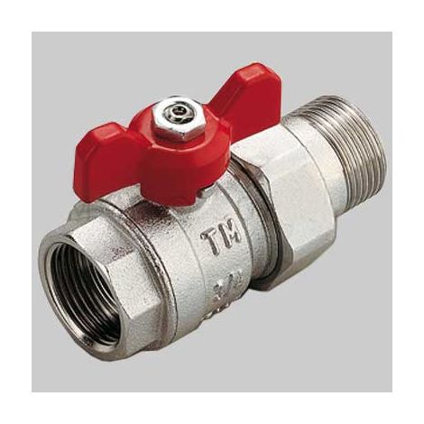 VALVOLE A SFERA PASSAGGIO TOTALE F CON BOCCHETTONE A FARFALLA  3/4 DN 20 PN 40     TIEMME