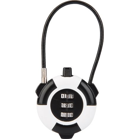 Serre de Voyage Ortviai Coded Lock à 3 Digits Combinaison Sécurisée Metal