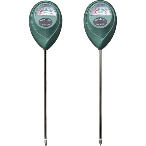 Sensor de humedad del suelo, monitor de agua, higrómetro para jardinería, agricultura y plantas, no requiere pilas, paquete de 2 unidades - Crezuo