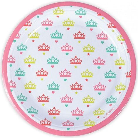 8 assiettes Princesse 23cm - ScrapCooking