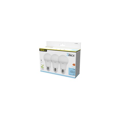 NOVA LAMPADINA LED GOCCIA CLASSIC E27 11W 4000K 3 PZ