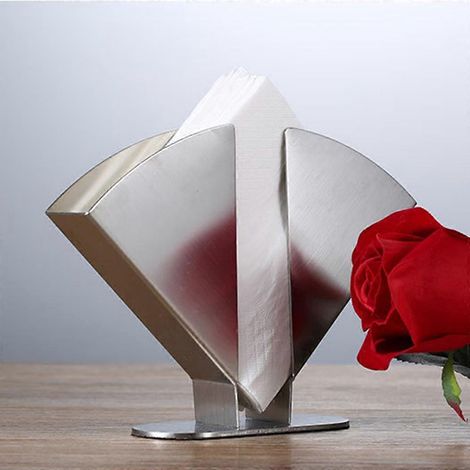 Distributeur de serviettes en papier vertical décoratif en acier inoxydable (1/4)