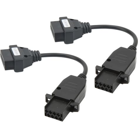 2 câbles de diagnostic OBD2 8 broches vers 16 broches, flexibles, compacts, légers et portables, de remplacement pour camions (1/5)