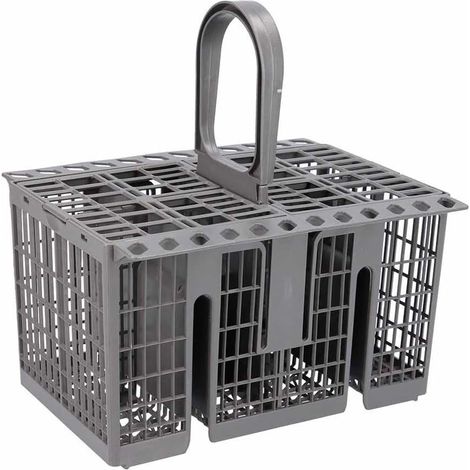 Panier à couverts - 1 unité - Plastique gris - Compatible Whirlpool Indesit - Pour lave-vaisselle - 205x160x220mm (1/4)
