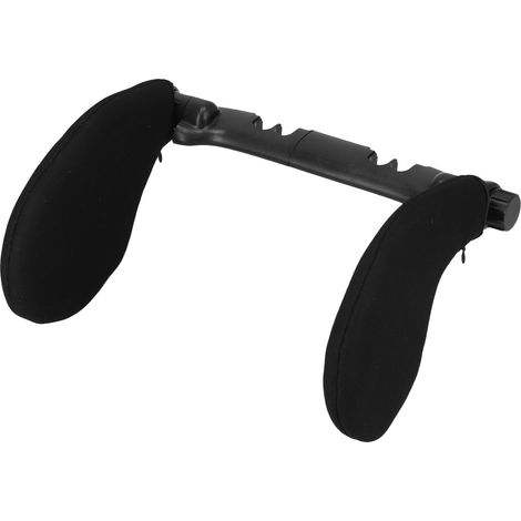Appui-tête réglable pour voiture en ABS, coussin de cou confortable élastique pour enfants et adultes, noir (1/5)
