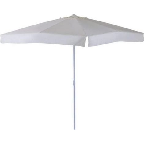 Gloupie Ombrellone Lily, Quadrato da 3 metri con Palo Centrale da 48 mm,Ecru, Struttura in Alluminio Copertura da 160 Gr/M². (1/5)
