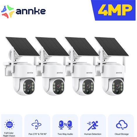 ANNKE 4MP Smart-Netzwerk-Überwachungskamera mit Nachtsicht und Zwei-Wege-Audio, 4 Stück (1/5)