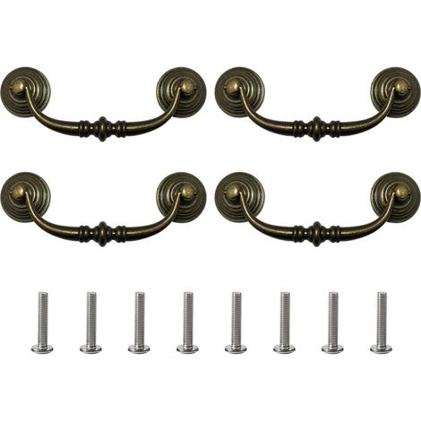 4 boutons de porte robustes style ancien pour buffets, armoires (1/5)