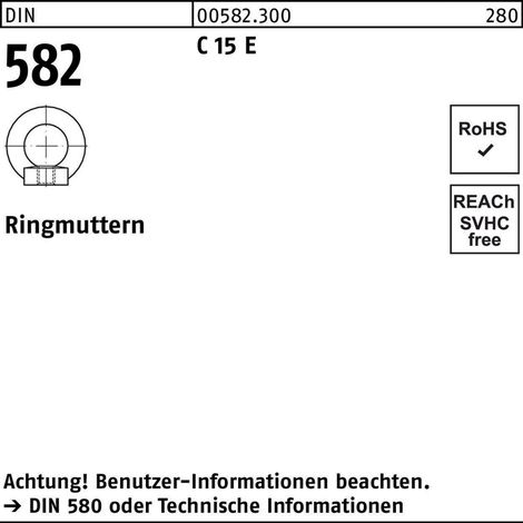 Ringmutter DIN 582 M56 C 15 E 1 Stück (1/2)