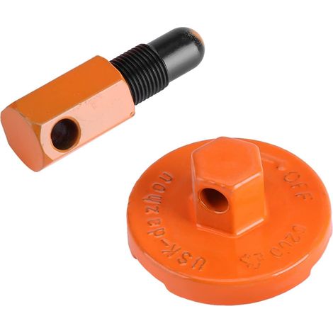 Butée de Piston et Outil d'arrêt de Piston Universel – Kit de Retrait d'embrayage Durable pour Tronçonneuse et Service de Moteur à 2 temps. (1/5)