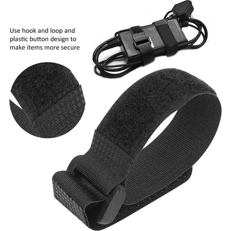 20 pièces Attaches Réutilisables pour Canne à Pêche avec Fermeture Velcro - Accessoire Pêche