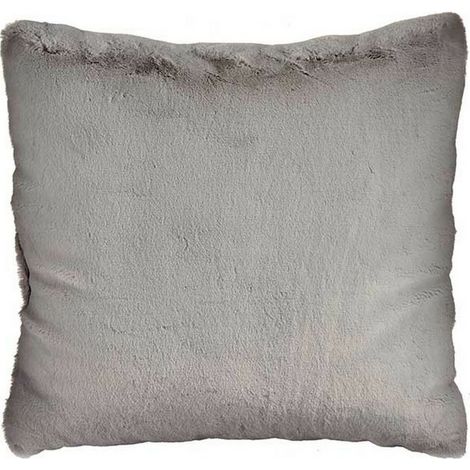 Cuscino - Grigio - Pelle sintetica - 60 x 18 x 60 cm - Eleganza Chic