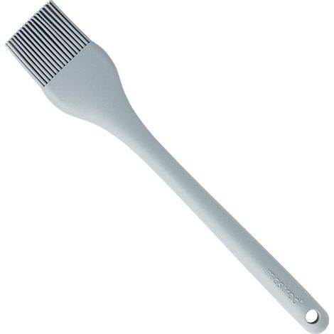 Pinceau Cuisine Silicone Monobloc Résiste à la Chaleur 300°C Passe au Lave-Vaisselle Gris (1/4)