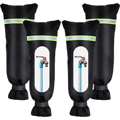 Cache-robinet réfléchissant pour l'hiver, protection contre le gel, extérieur, lot de 2, 20 x 51 cm (1/5)
