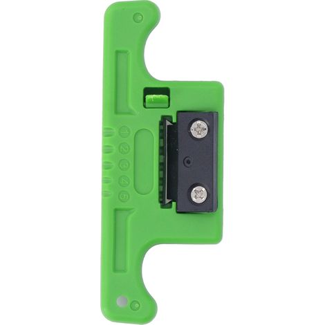 Couteau à dénuder pour câble optique 1.9-3.0mm, ouvreur longitudinal AUA-05, lame pour faisceau central, outil de coupe vert (1/5)