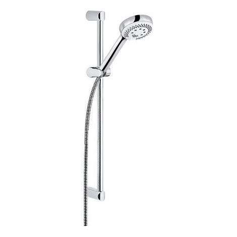 Logo set de douche 60 cm douchette à main 3 jets chromée