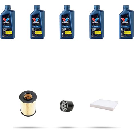 Kit tagliando 3 FILTRI e 5L OLIO compatibile con Ford Focus III 1.6 Ti-VCT 92kw dal 2011 (1/5)