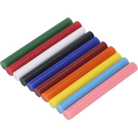 10 Bâtons de colle chaude 11x100mm, adhérence forte et résistante au vieillissement, pour bricolage, réparation de meubles et projets créatifs (1/5)